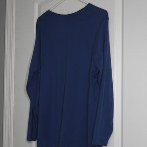 Blue Long Sleeve Oversized Top - JJill - Excellent condition -Size 2X
